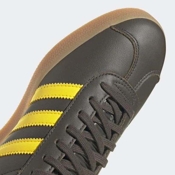 MEN'S Adidas Gazelle Shadow Olive Impact  Shoes Yellow HQ9873 - Picture 7 of 9